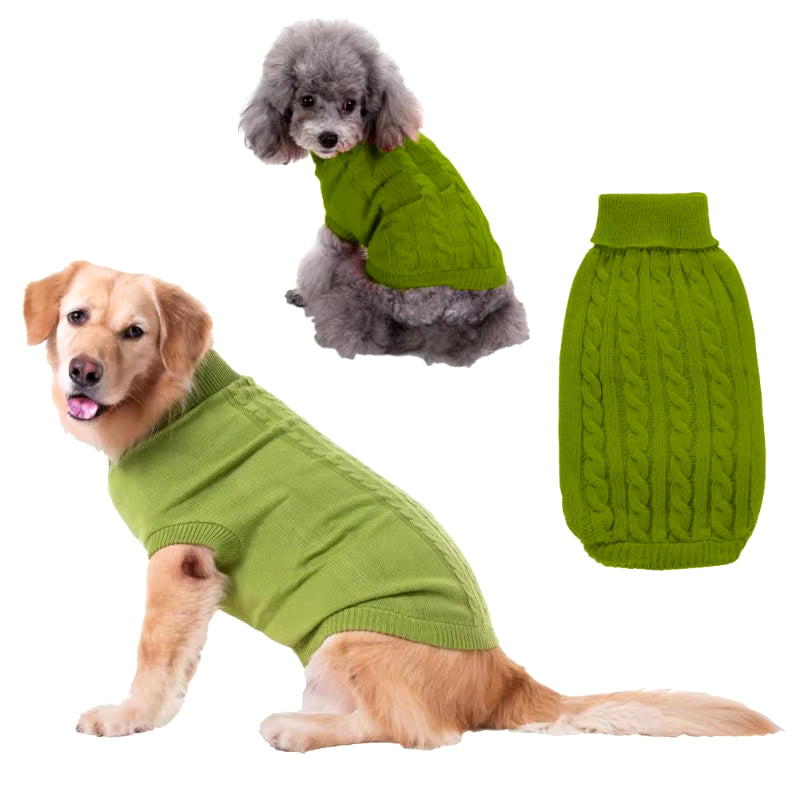 Pet Dog Sweaters Winter Pet Clothes for Small Large Dogs Warm Sweater Coat Outfit for Cat Clothes Soft Big Dog T Shirt Jacket